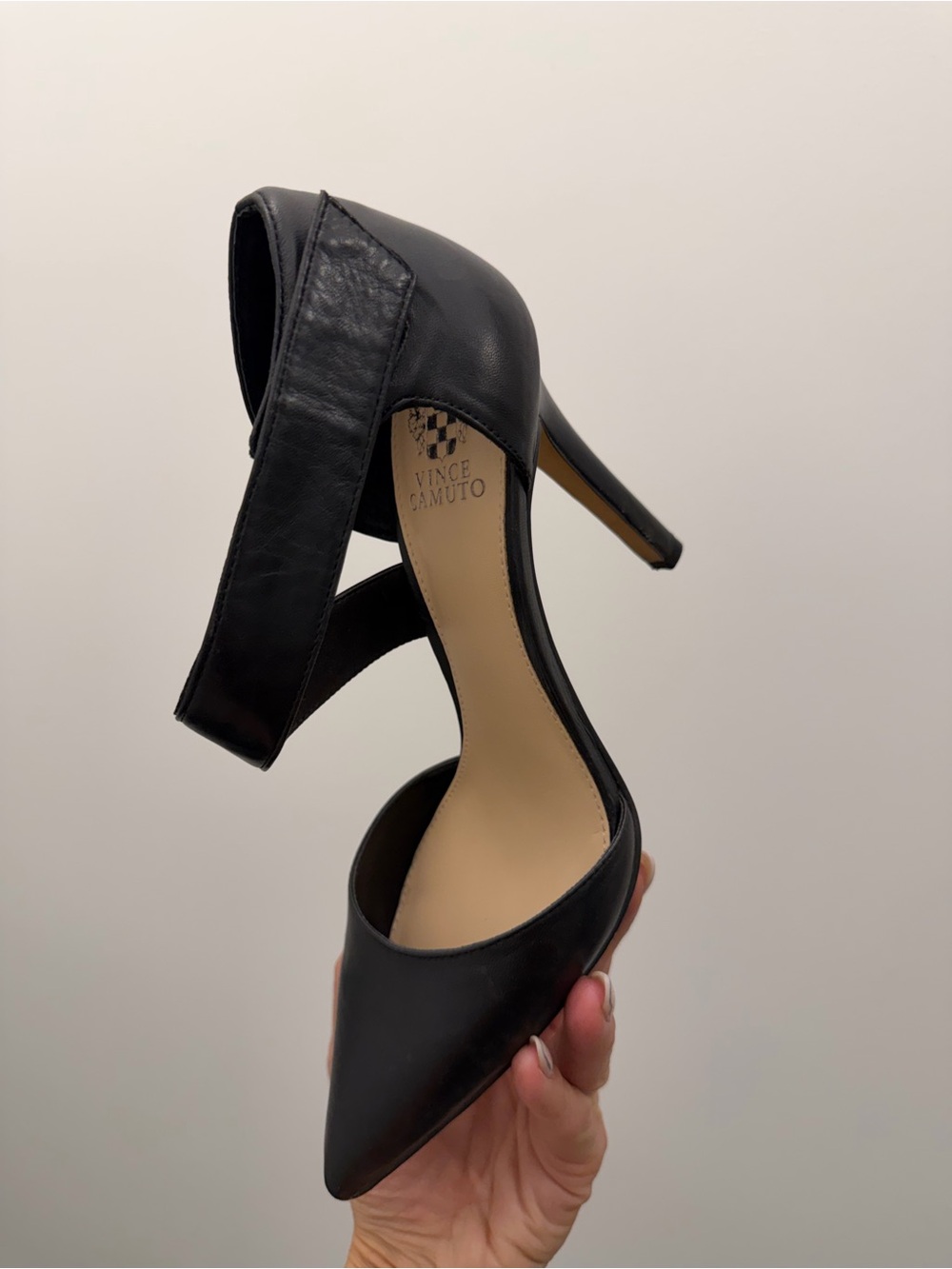 VINCE CAMUTO Carlotte
Leather Asymmetrical Strappy
Pointed Heel - Picture 12 of 14